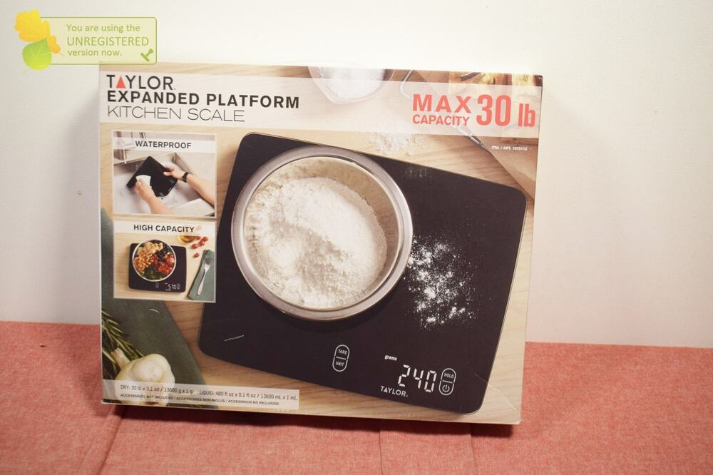 Taylor Expanded Platform Digital Kitchen Scale Waterproof 30 lb